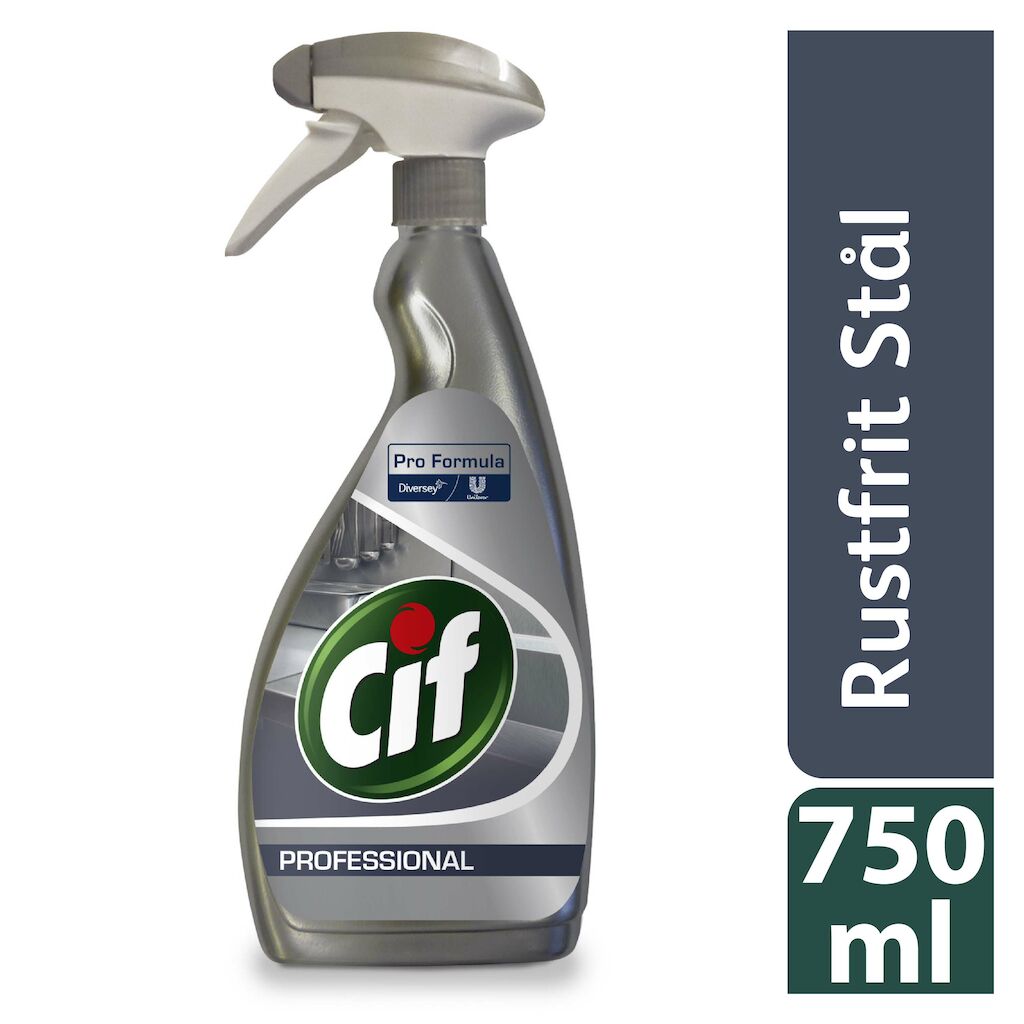 Cif Professional Stainless Steel 6x0.75L - Rengøring af rustfrit stål
